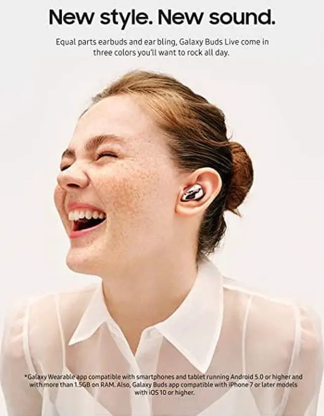 Alt view image 15 of 20 - samsung galaxy buds live, true wireless earbuds w/active noise cancelling (wireless charging case included), mystic bronze (us