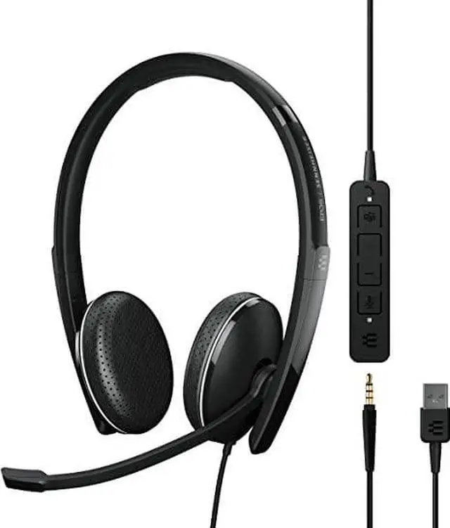 Alt view image 11 of 20 - EPOS / Sennheiser Adapt 165T Binaural On-Ear Wired 3.5mm Jack Headset