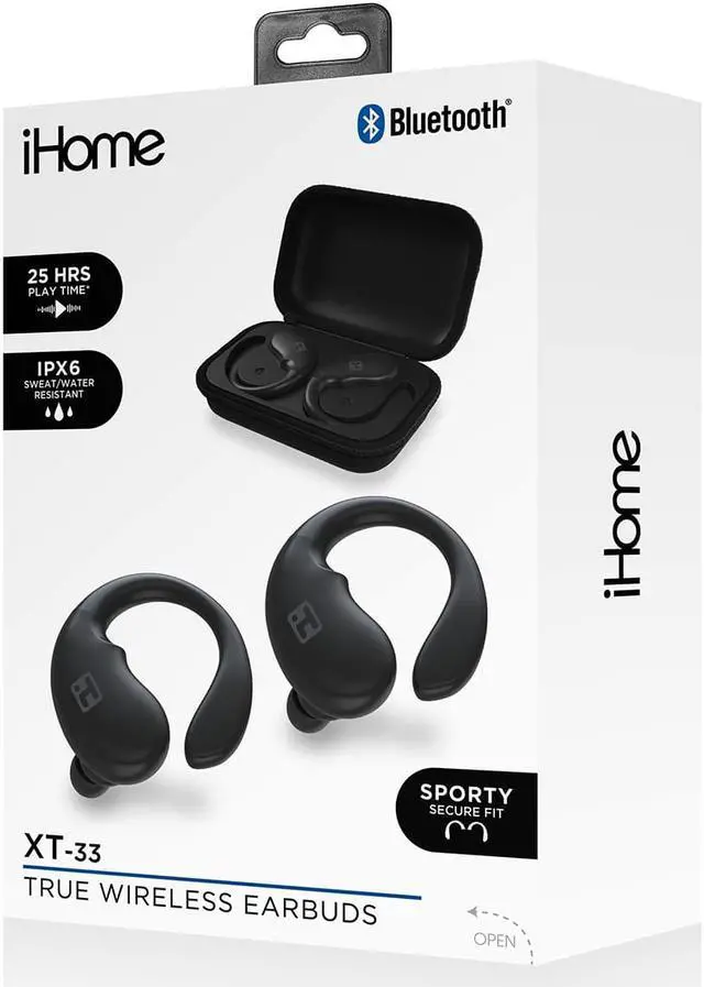 Alt view image 3 of 4 - XT-33 Bluetooth TWS Zip-Case Earbuds with Sporty Secure Fit and Ergonomic Design