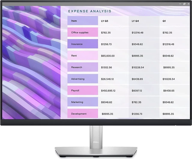Alt view image 2 of 5 - Dell P2423 24-Inch LCD Monitor - IPS - 1920 x 1200 - 60 Hertz - 5 ms - 16:10 - HDMI - DVI - MonitorPort - HDCP - Energy Star - EPEAT Gold - Lock Slot - Black and Silver