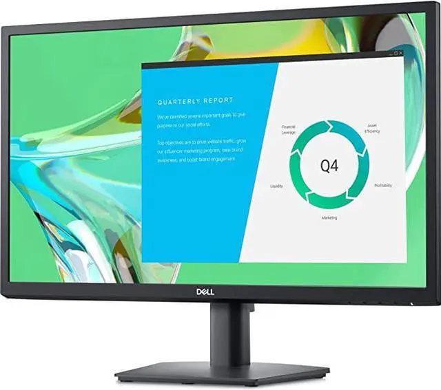 Alt view image 3 of 11 - DELL E2422HN 23.8" FHD 1920x1080 IPS LCD Monitor 60 Hz 8 ms 250 cd/m² Brightness HDMI & VGA