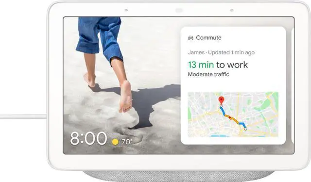 Alt view image 8 of 9 - Google Home Hub Smart Home Assistant - Chalk