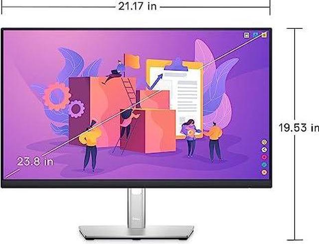 Alt view image 4 of 4 - Dell 24 Monitor Full HD 1080p IPS Technology ComfortView Plus P2422H - Black