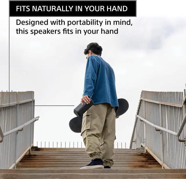 Alt view image 14 of 14 - Sony SRS-XE300 X-Series Wireless Portable-Bluetooth-Speaker - Black
