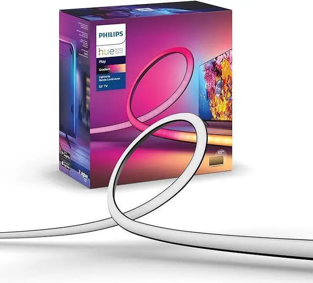 Main image of Philips Hue Gradient LED LightStrip 55" Hue Bridge Hue Sync Box Required