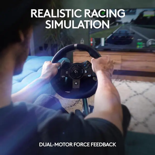 Alt view image 5 of 8 - Logitech G920 Driving Force Racing Wheel For Xbox One And PC - Cable - USBXbox One, PC - Force Feedback
