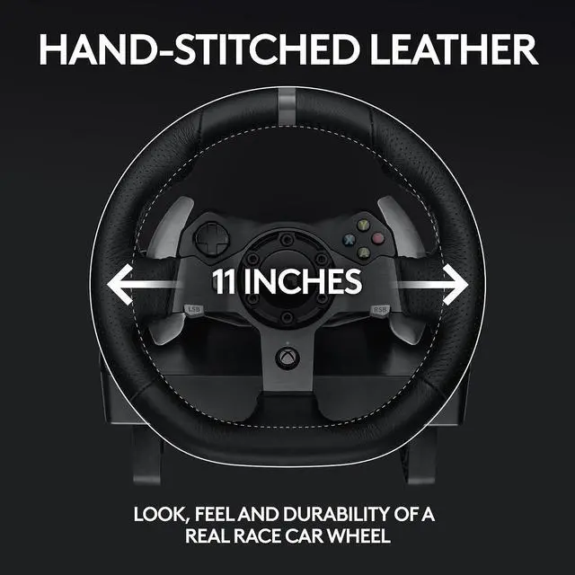 Alt view image 7 of 8 - Logitech G920 Driving Force Racing Wheel For Xbox One And PC - Cable - USBXbox One, PC - Force Feedback