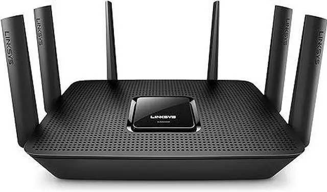 Alt view image 6 of 8 - Linksys Max-Stream EA9300 IEEE 802.11ac Ethernet Wireless Router - 2.40 GHz ISM Band - 5 GHz UNII Band(6 x External) - 4096 Mbit/s Wireless Speed - 4 x Network Port - 1 x Broadband Port - USB - ...