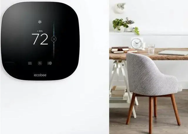 Alt view image 3 of 4 - Ecobee 3 - Smart Thermostat & 3 Room Sensors EB-STATE3VP-02 - BLACK AND WHITE