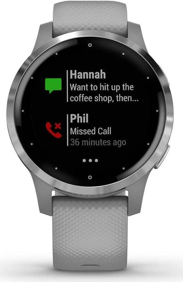 Main image of Garmin Vivoactive 4S Smaller-Sized GPS Smartwatch 010-02172-01 - Silver/Gray