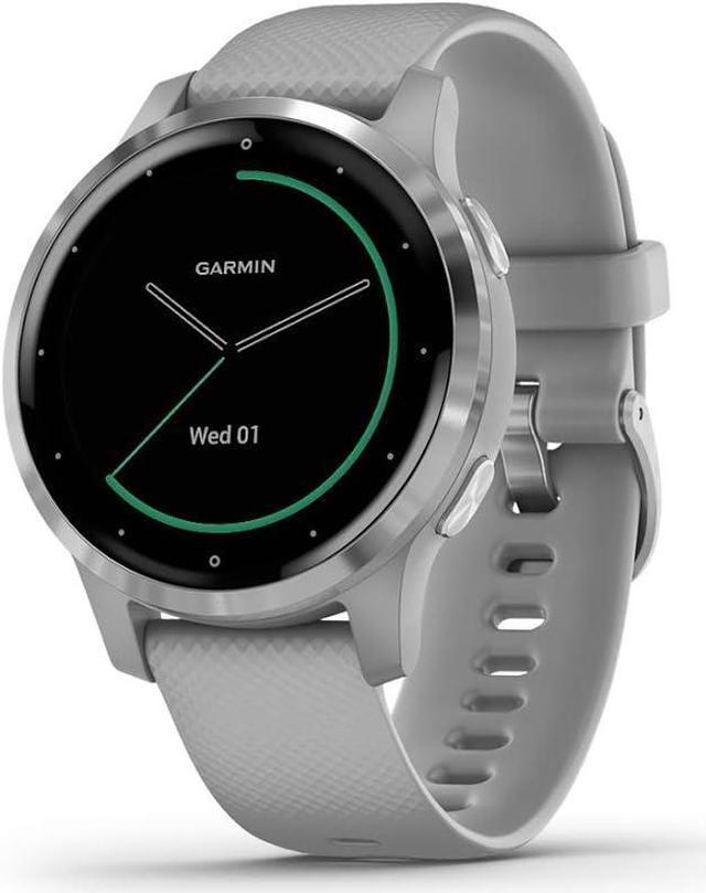 Alt view image 2 of 4 - Garmin Vivoactive 4S Smaller-Sized GPS Smartwatch 010-02172-01 - Silver/Gray