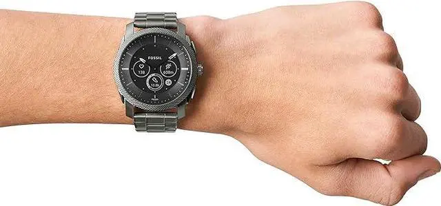 Alt view image 4 of 4 - Fossil Gen 6 Hybrid Smart Watch for Men with Alexa Built-In, 24MM DW14F1 - SMOKE