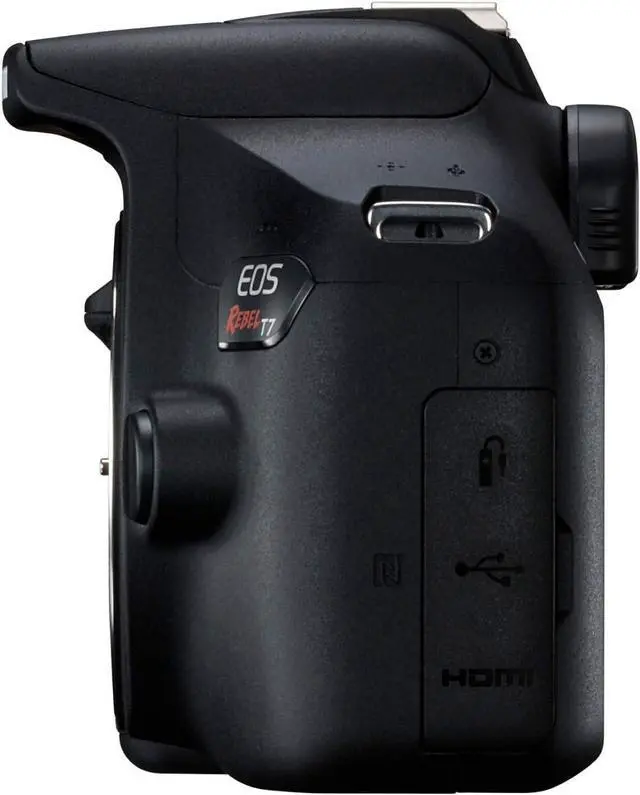 Alt view image 3 of 10 - Canon EOS Rebel T7 DSLR Camera with 18-55mm Lens, Built-in WiFi DS126747 -BLACK