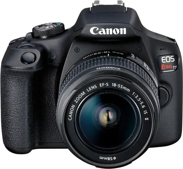 Main image of Canon EOS Rebel T7 DSLR Camera with 18-55mm Lens, Built-in WiFi DS126747 -BLACK