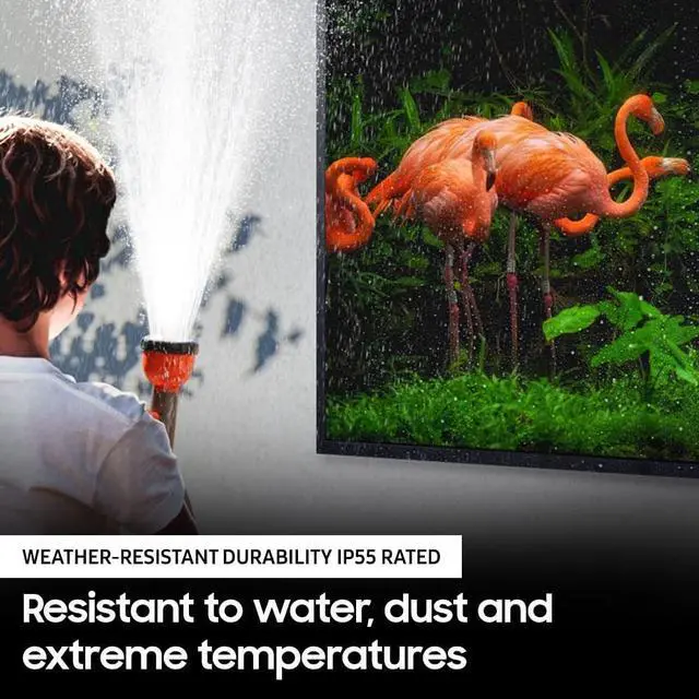 Alt view image 4 of 5 - Samsung QN65LST7TAF 65-Inch Class The Terrace 4K Ultra HD HDR QLED Smart TV - 3840 x 2160 - 240 MR - 16:9 - HDMI - Wi-Fi - Bluetooth - Alexa - Google Assistant - Titan Black