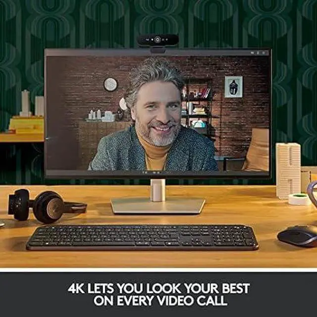 Alt view image 5 of 5 - Logitech BRIO Webcam - 90 fps - USB 3.0 - 4096 x 2160 Video - Auto-focus - 5x Digital Zoom - Microphone - Notebook