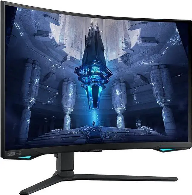 Alt view image 2 of 8 - SAMSUNG 32" Odyssey Neo G7 4K UHD 165Hz 1ms G-Sync 1000R LS32BG752NNXGO - BLACK