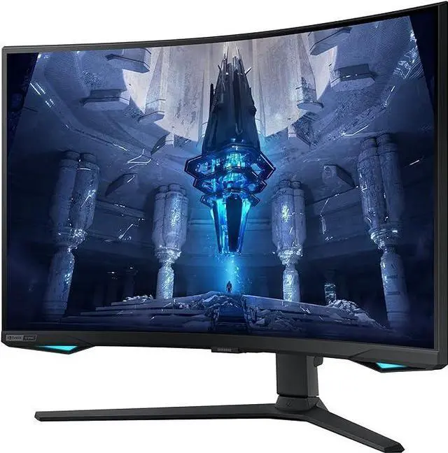 Alt view image 3 of 8 - SAMSUNG 32" Odyssey Neo G7 4K UHD 165Hz 1ms G-Sync 1000R LS32BG752NNXGO - BLACK