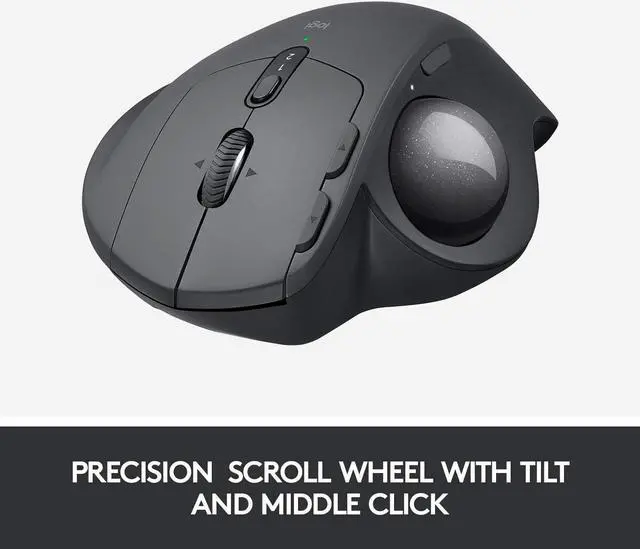 Alt view image 10 of 13 - Logitech 910-005177 MX ERGO Advanced Wireless Trackball for Windows PC and Mac
