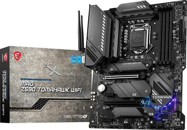 Alt view image 11 of 14 - MSI MAG Z590 Tomahawk Wifi DDR4 Intel LGA 1200 ATX Motherboard