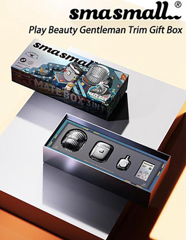 SMASMALL Play Beauty Gentleman Shaver, Nose Hair Trimmer Gift Box