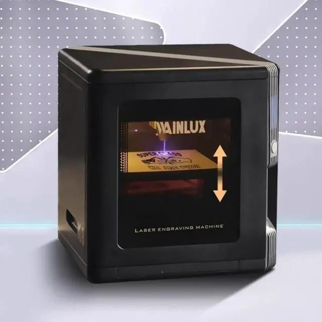 Alt view image 4 of 4 - Mini sealed vision laser recorder with intelligent camera for smart positioning, 10000mm/min Laser cutting and engraving machine for wood and metal WAINLUX K8 5W