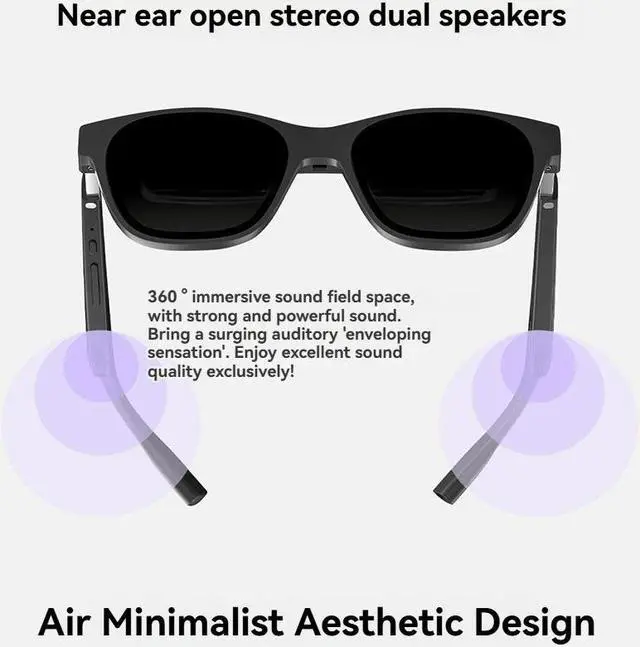 Alt view image 3 of 4 - XREAL Smart AR Glasses Electrochromic Smart Glasses Real-time Translation Glasses Features AR Glasses Air 2
