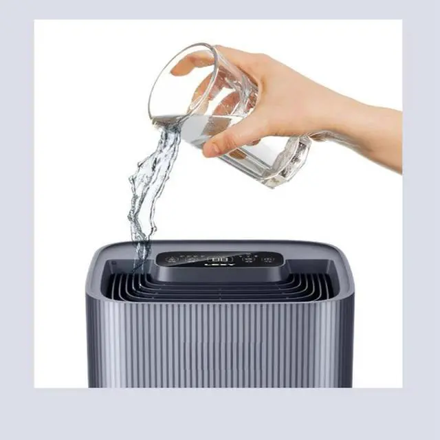 Alt view image 3 of 5 - Lexmark Intelligent Humidifier Home Bedroom Air Purification Bacteria Removal Humidifier Mistless Automatic Humidifier HU801