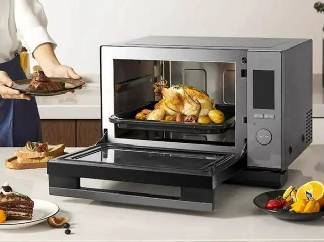 Alt view image 4 of 6 - Home multifunction steam grill microwave oven oven steamer 3 in 1