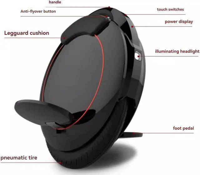 Alt view image 3 of 6 - INMOTION Lexing World Intelligent Balance Bike Adult Single Wheel Body Sensor Bike Children's One Wheel Thinking Cool Play Bike V5
