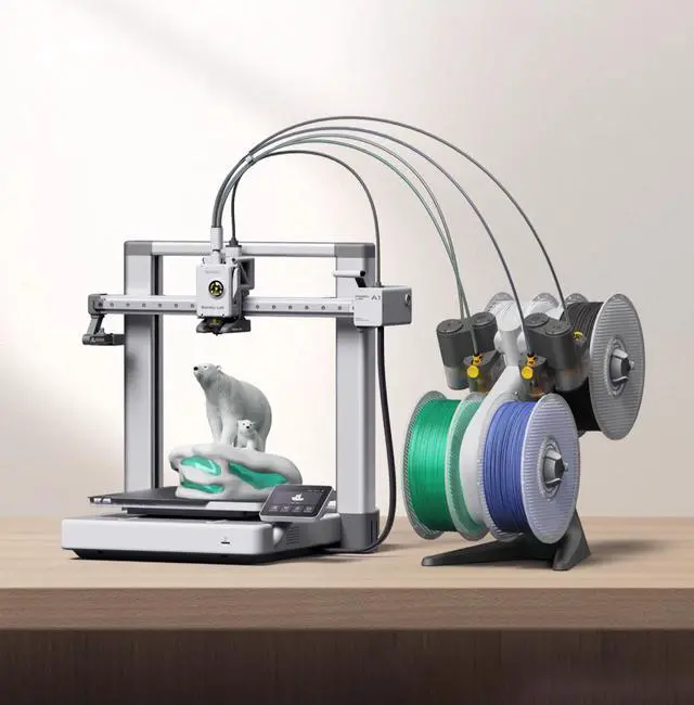 Alt view image 5 of 5 - Taktake desktop home FDM fully automatic levelling multi-colour high-speed 3d printing machine 3D printer BambuLab A1
