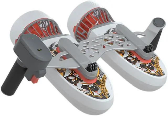 Alt view image 3 of 6 - Sublue low gear 1.6m per second range upgrade 45 minutes underwater propulsion White Shark Tini dual thrusters