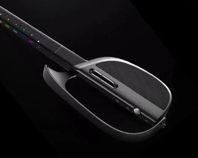 Alt view image 4 of 5 - LiberLive 180MM Bass Boosting Ducts 0.8 Mid-High Frequency Speaker Stringless Guitar Autostop Strumming Fusion Accompaniment Smart Electric Guitar C1