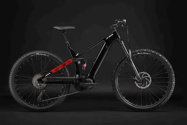 Alt view image 2 of 7 - JAVA Carbon Fibre 27.5 x 18 Wheel Size 27.5 Black 10ah Dual Disc Brake 12 Speed Lindau Soft Tail Electrically Powered Mountain Bike E-SUS01A