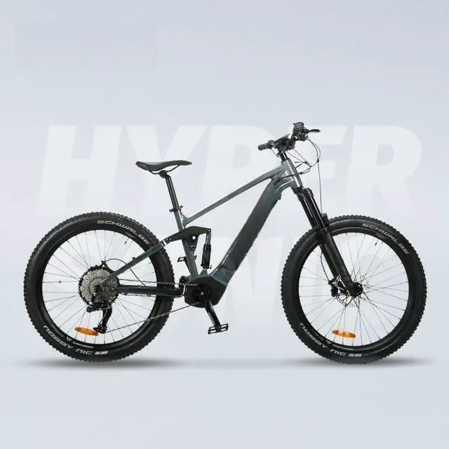 Alt view image 3 of 4 - Hermes Saint Lithium Electric Power Assist Bicycle Mid Motor High Power Cassette 11 Speed 11-50T Long Range 18 Electric Power Softtail Speed Mountain Bike