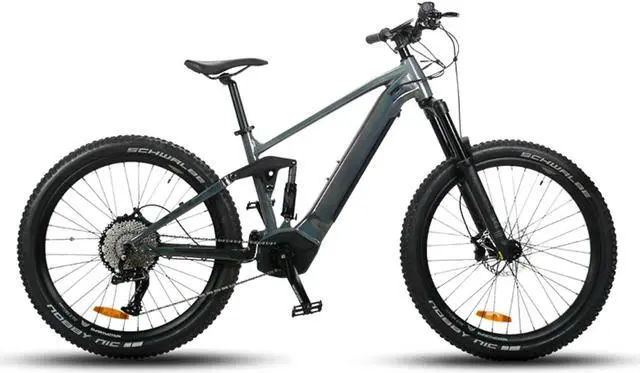 Alt view image 4 of 4 - Hermes Saint Lithium Electric Power Assist Bicycle Mid Motor High Power Cassette 11 Speed 11-50T Long Range 18 Electric Power Softtail Speed Mountain Bike