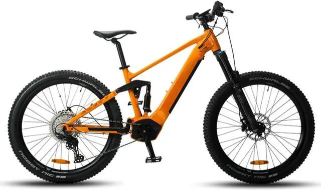 Main image of Hermes Saint Lithium Electric Power Assist Bicycle Mid Motor High Power Cassette 11 Speed 11-50T Long Range 18 Electric Power Softtail Speed Mountain Bike
