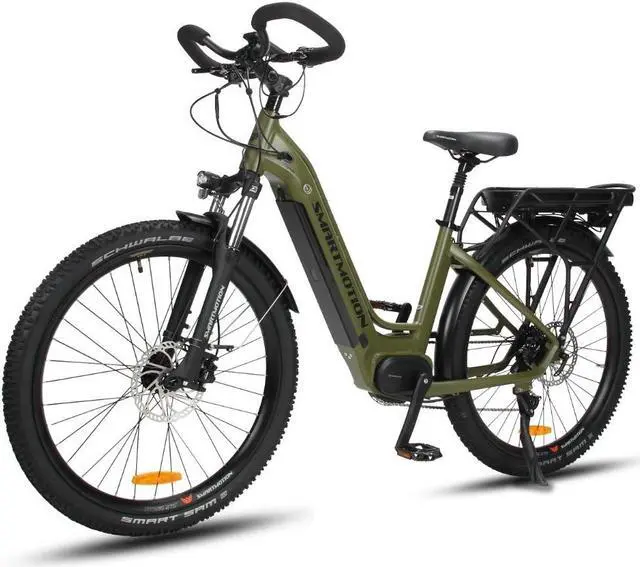 Alt view image 3 of 6 - Spectrum Xcity neo Long Distance Edition Dual Battery Extra Long Range 8V Electro-assisted 9 Speed Shift Electro-assisted Mid Motor Long Distance Riding Touring Bike Xcity neo