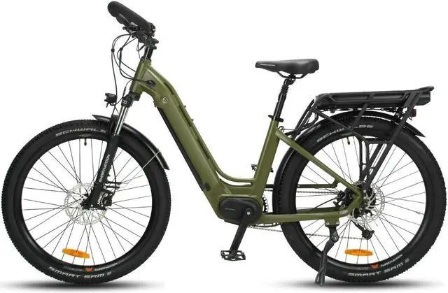 Main image of Spectrum Xcity neo Long Distance Edition Dual Battery Extra Long Range 8V Electro-assisted 9 Speed Shift Electro-assisted Mid Motor Long Distance Riding Touring Bike Xcity neo