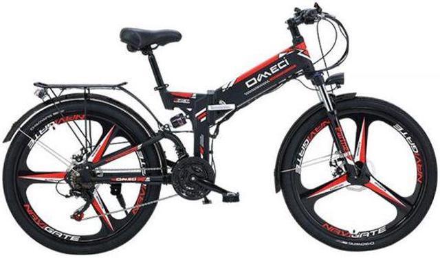 Alt view image 4 of 4 - OMECI 48V 10.4Ah Li-ion ternary battery 300W high-speed brushless motor Dual disc brake 26"/21-speed unibody wheel+GPS mountain bike R3