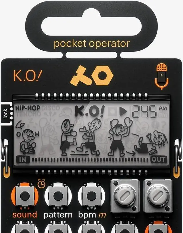 Alt view image 4 of 5 - teenage engineering Pocket Synthesizer Micro Sampler and Drum Machine with built-in microphone, sequencer and effects Convenient Sampler Sequencer PO-33 K.O!