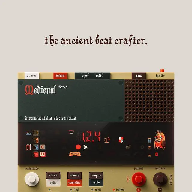 Alt view image 5 of 6 - Teenage Engineering medieval sampler, drum machine, and sequencer, with built-in microphone and effects EP-1320