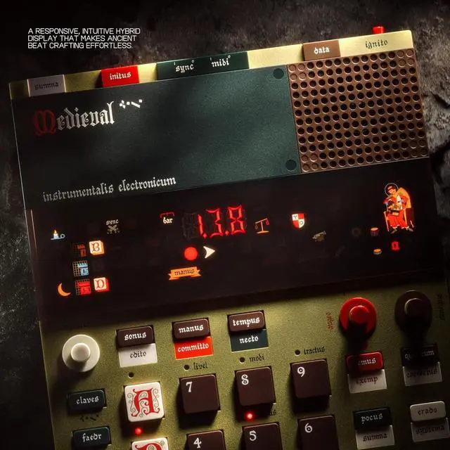 Alt view image 2 of 6 - Teenage Engineering medieval sampler, drum machine, and sequencer, with built-in microphone and effects EP-1320