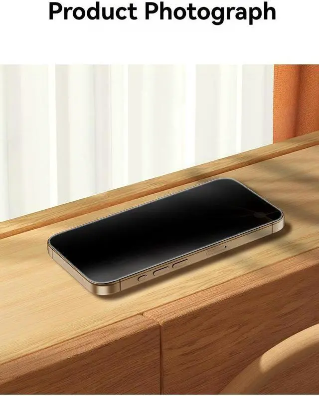 Alt view image 2 of 3 - SSW for Apple 16pro tempered film anti-peeking eye protection screen protector anti-blue light iPhone 16promax cell phone film glass explosion-proof film