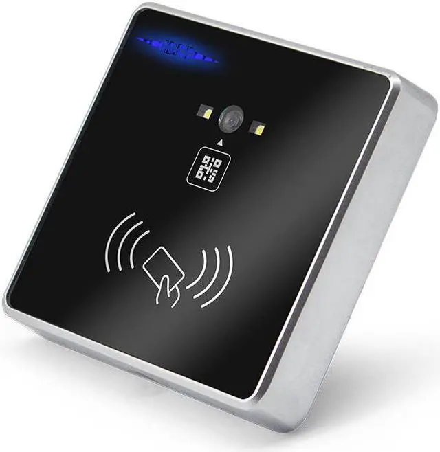 Alt view image 2 of 6 - 12V RFID Barcode 2D QR Code Reader Access Control Reader Wiegand TTL RS232 RS485 Interface