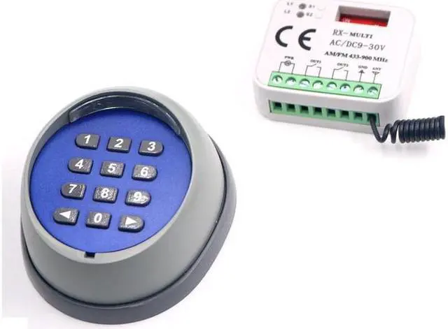 Alt view image 2 of 2 - 433.92mhz 2Channel Wireless Remote Keypad Password Relay Switch for Gate Door Access Control HCS101 Standard Door Gate Opener