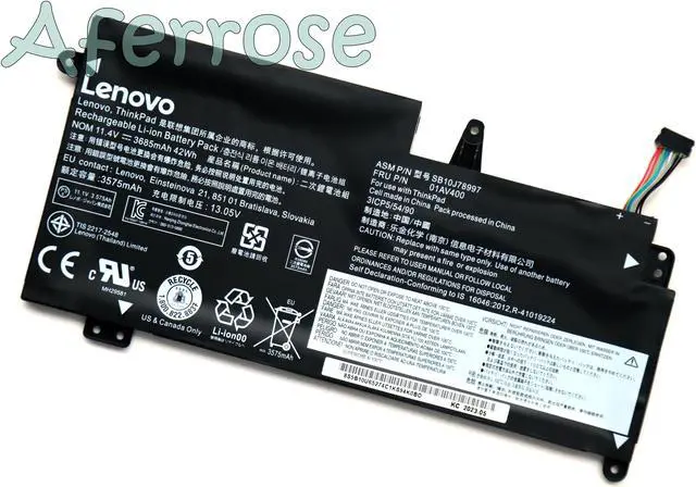 Alt view image 2 of 3 - New 01AV400 01AV435 01AV401 01AV402 01AV436 01AV437 Battery for S2 13 Chromebook