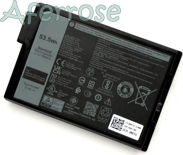 Alt view image 2 of 3 - 53.5Wh New XVJNP Laptop Battery for Latitude 7330 5430 Rugged Series 31CP6/56/77