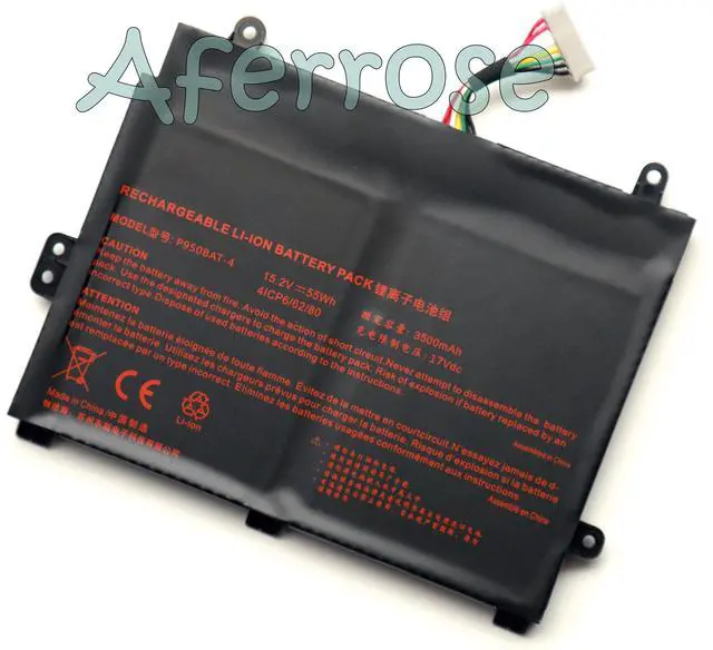 Alt view image 2 of 3 - P950BAT-4 New Battery for Clevo P955EP6 P950HR P950HP6 P957HP6 P955ER P957KP6 P950KP6 Series 6-87-P950S-51E00, 6-87-P950S-51E01, 4ICP5/65/80