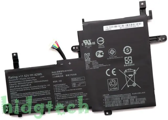 Main image of New B31N1842 Battery for Asus VivoBook S15 S531FA S531FL X531FL K531FA Series 0B200-03440000, 3ICP5/57/80